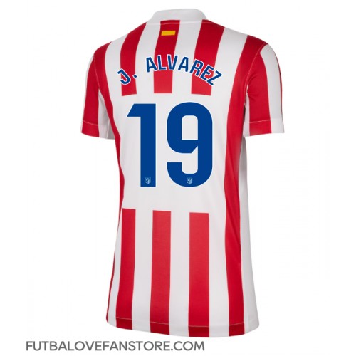 Atletico Madrid Julian Alvarez #19 Domáci Ženy futbalový dres 2025-26 Krátky Rukáv Atletico Madrid Julian Alvarez #19 Domáci Ženy futbalový dres 2025-26 Krátky Rukáv